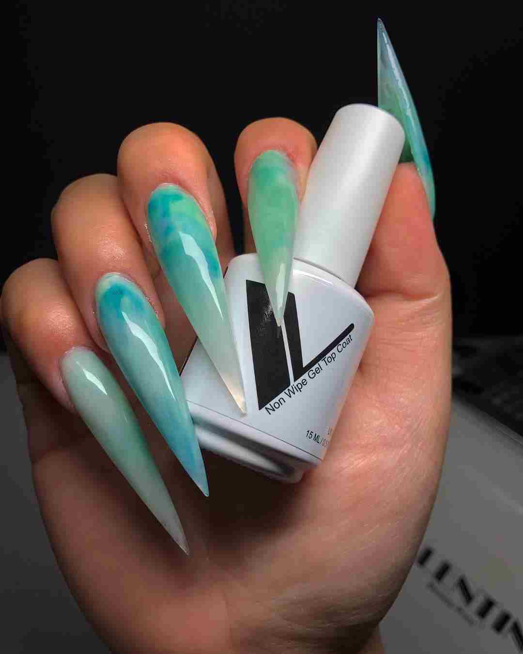 51 Cool and Creative Stiletto Nail Art Designs for Women and Girls 11