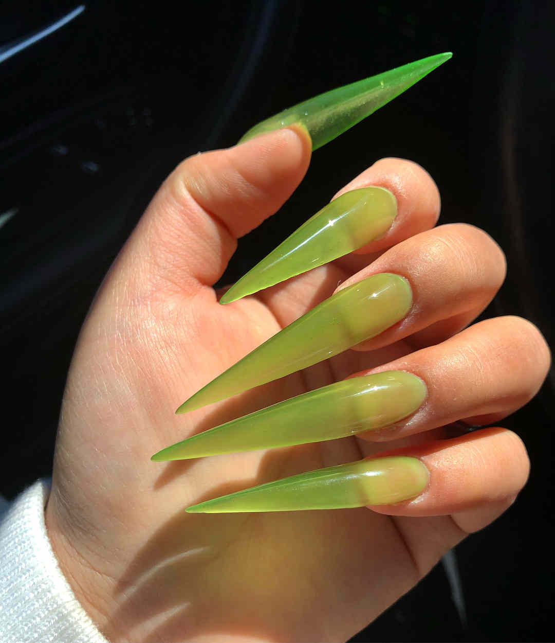 51 Cool and Creative Stiletto Nail Art Designs for Women and Girls 17