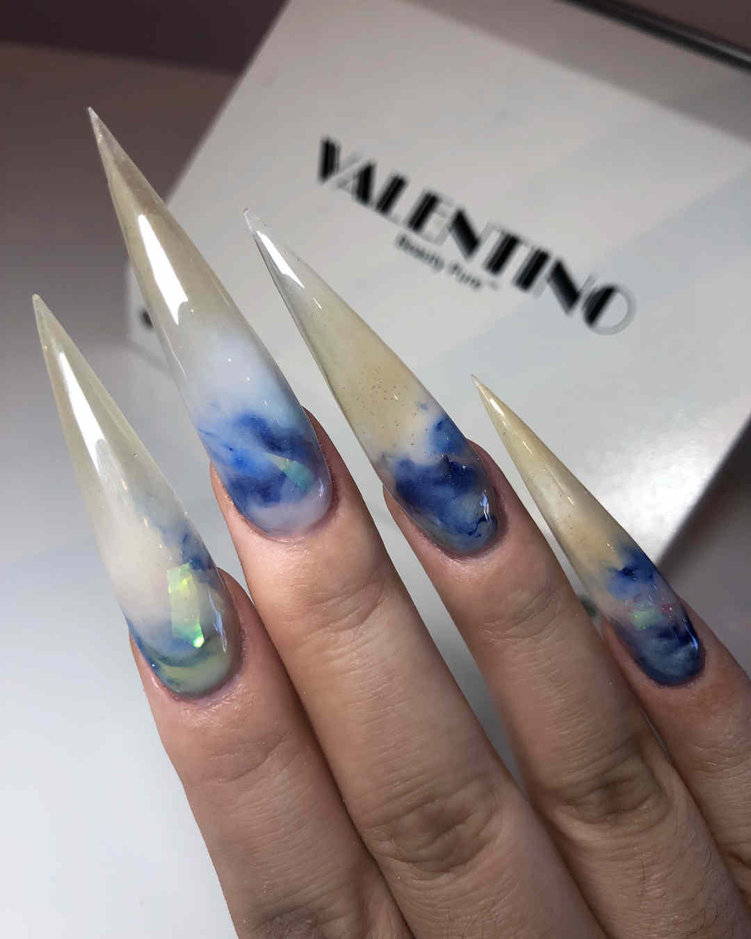 51 Cool and Creative Stiletto Nail Art Designs for Women and Girls 18