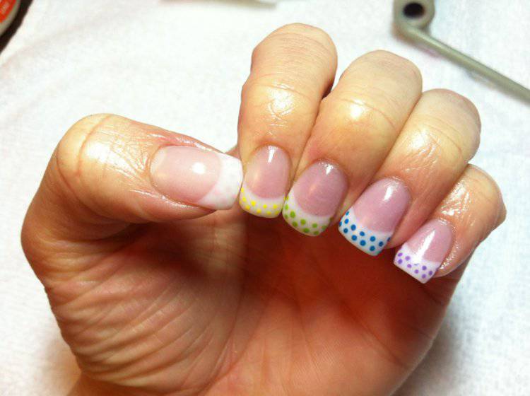 16 Pretty Polka Dots Nail Art Design 6