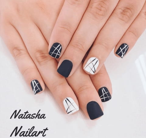 45 White Matte Nail Art Designs for 2018 img 33