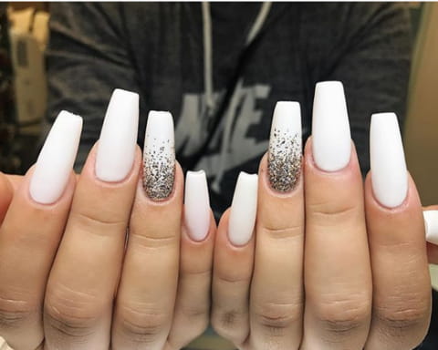 45 White Matte Nail Art Designs for 2018 img 39