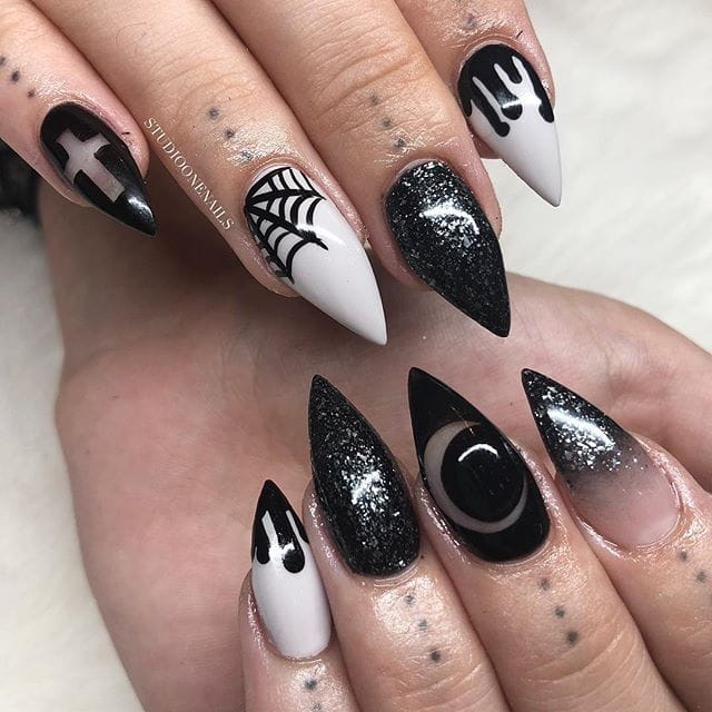 30 Cool and Easy Halloween nail art designs for Women img 3