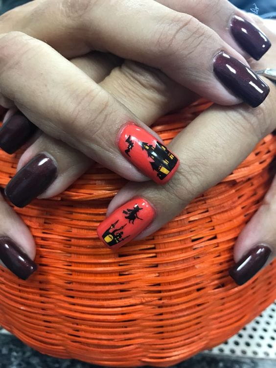 30 Cool and Easy Halloween nail art designs for Women img 24