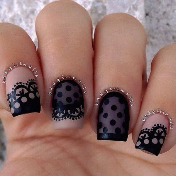 80 Incredible Black Nail Art Designs for Women and Girls img 20