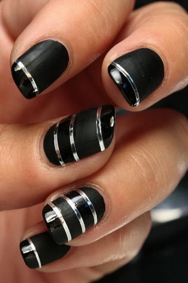 80 Incredible Black Nail Art Designs for Women and Girls img 21