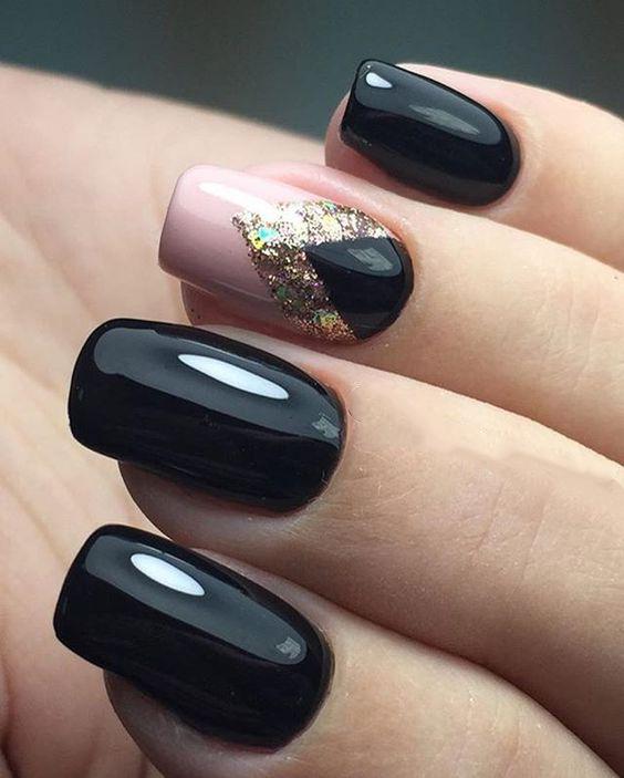 80 Incredible Black Nail Art Designs for Women and Girls img 37