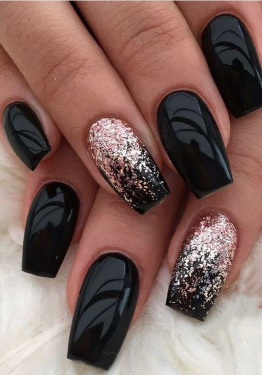 80 Incredible Black Nail Art Designs for Women and Girls img 39