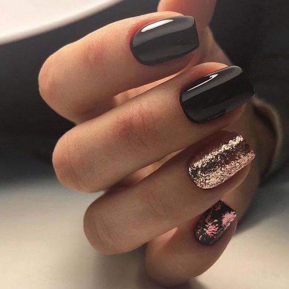 80 Incredible Black Nail Art Designs for Women and Girls img 41