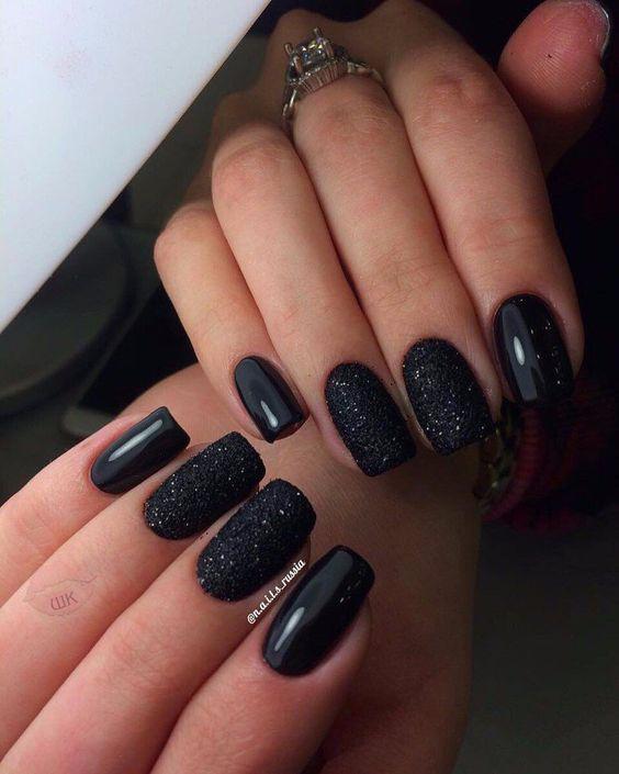 80 Incredible Black Nail Art Designs for Women and Girls img 45