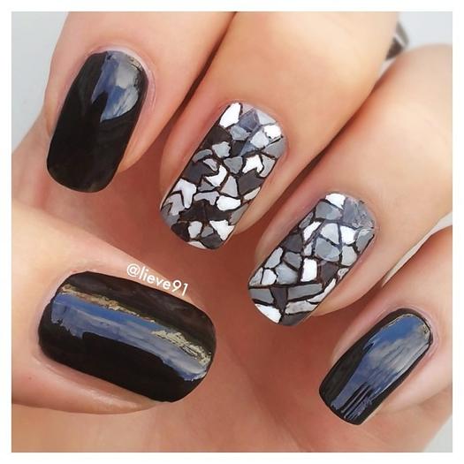 80 Incredible Black Nail Art Designs for Women and Girls img 78