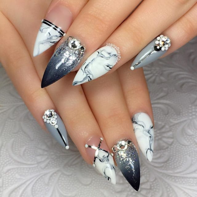 33 Fabulous Marble Nails You Need to See img 1