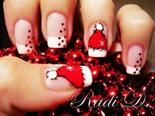 75+ Festive Christmas Red Nail Art Ideas img 8