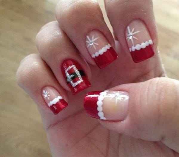 75+ Festive Christmas Red Nail Art Ideas img 21