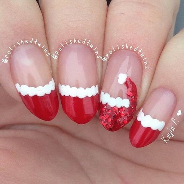 75+ Festive Christmas Red Nail Art Ideas img 24