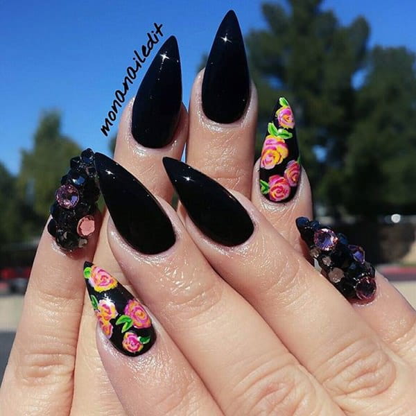 60+ Cool Stiletto Nails Designs To Try img 19