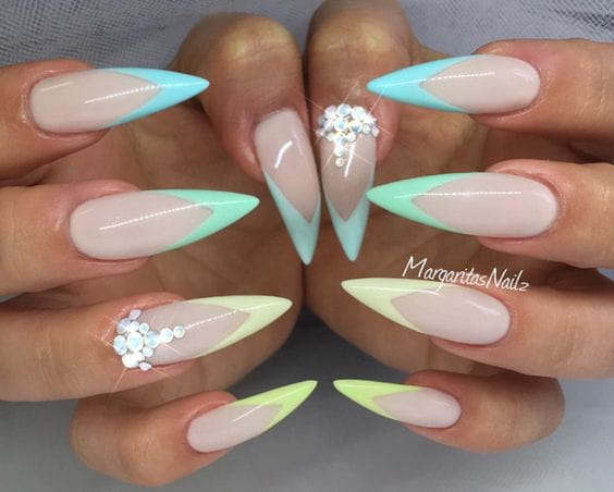 60+ Cool Stiletto Nails Designs To Try img 44