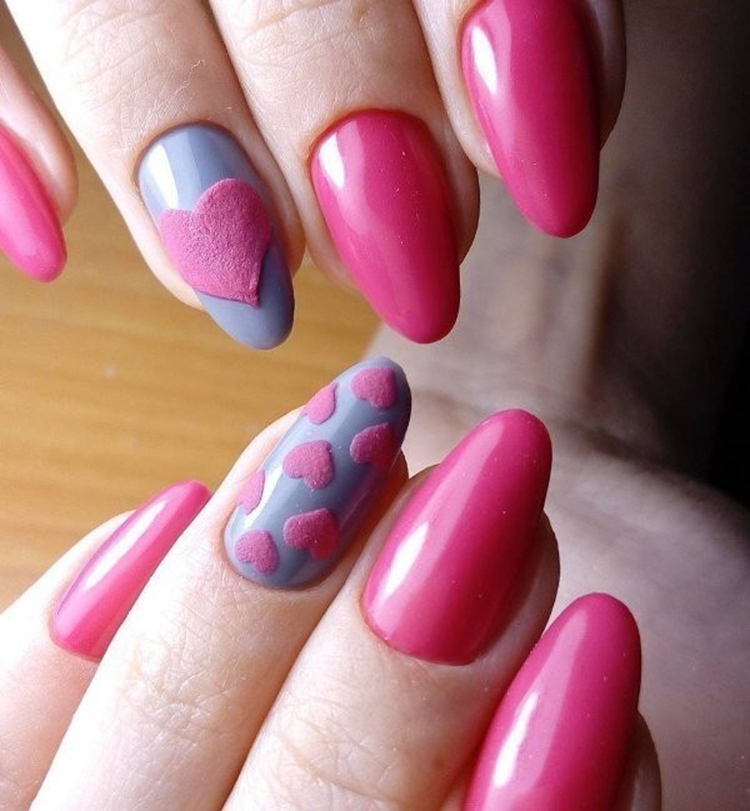 65 Ideas of Beautiful Valentine's Day Nail Designs img 21