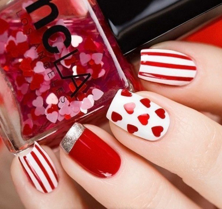 65 Ideas of Beautiful Valentine's Day Nail Designs img 27