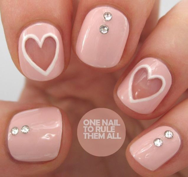 65 Ideas of Beautiful Valentine's Day Nail Designs img 30