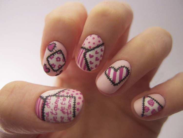 65 Ideas of Beautiful Valentine's Day Nail Designs img 34