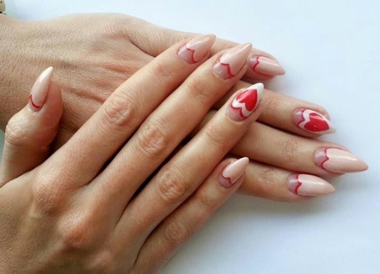 65 Ideas of Beautiful Valentine's Day Nail Designs img 38