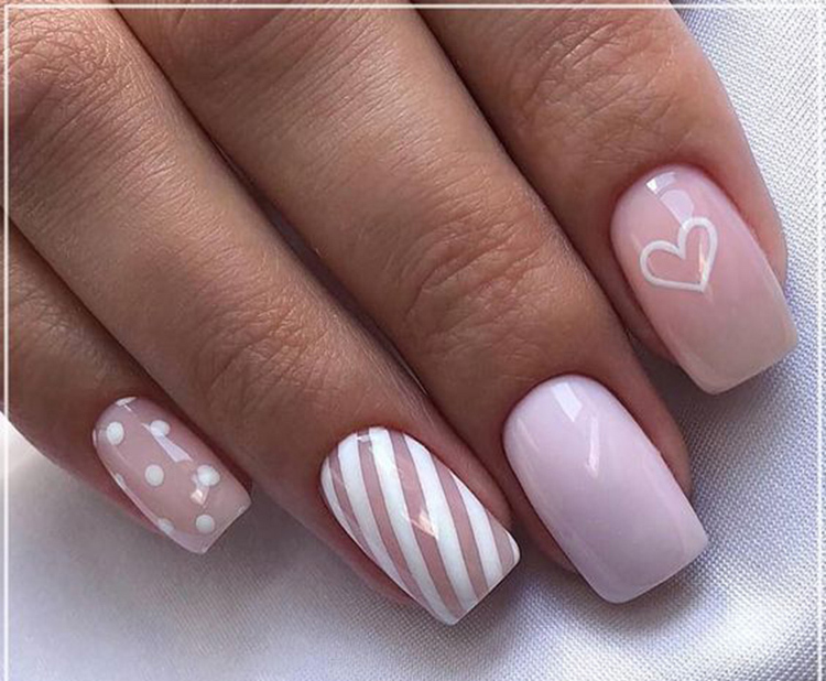 65 Ideas of Beautiful Valentine's Day Nail Designs img 46