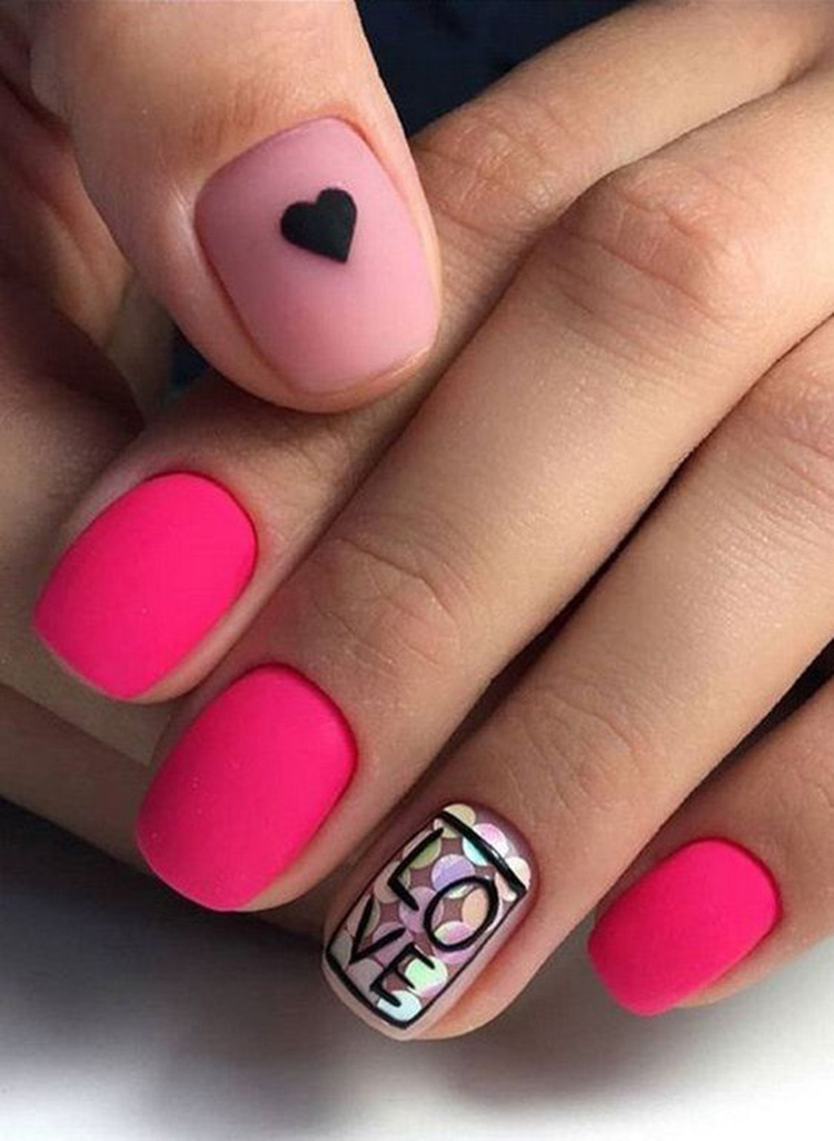 65 Ideas of Beautiful Valentine's Day Nail Designs img 47