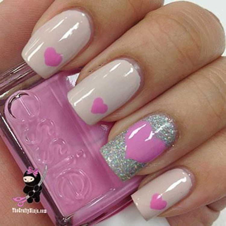 65 Ideas of Beautiful Valentine's Day Nail Designs img 48