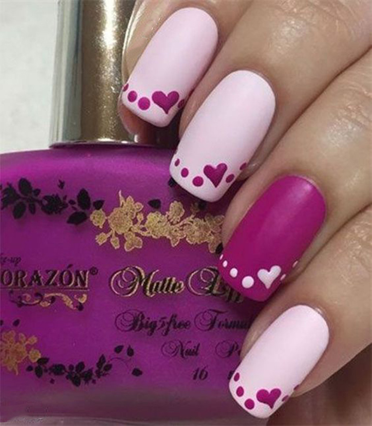 65 Ideas of Beautiful Valentine's Day Nail Designs img 58