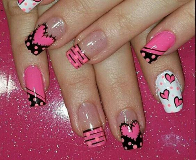 65 Ideas of Beautiful Valentine's Day Nail Designs img 62