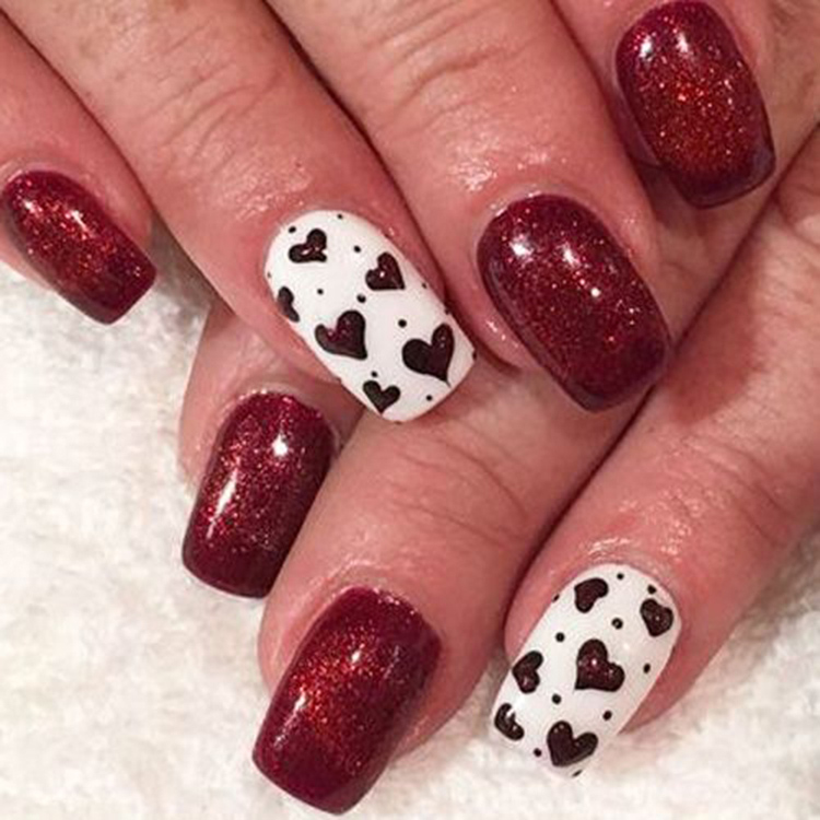 65 Ideas of Beautiful Valentine's Day Nail Designs img 63