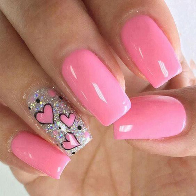 65 Ideas of Beautiful Valentine's Day Nail Designs img 64