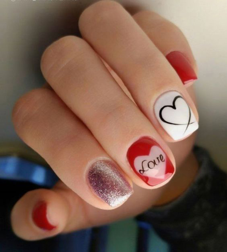 65 Ideas of Beautiful Valentine's Day Nail Designs img 65