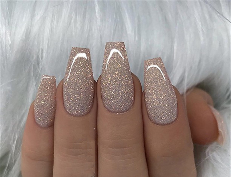 35 Awesome Coffin Nails Designs You'll Flip For in 2019 img 30