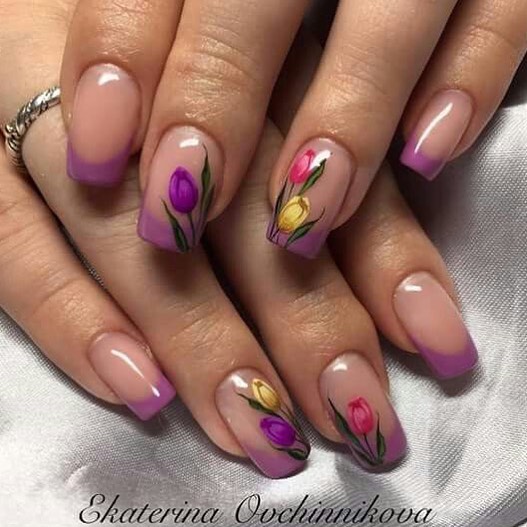 100+ Bright Summer Nail Designs 2019 images 8