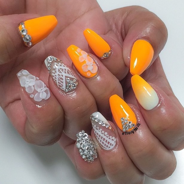 100+ Bright Summer Nail Designs 2019 images 31