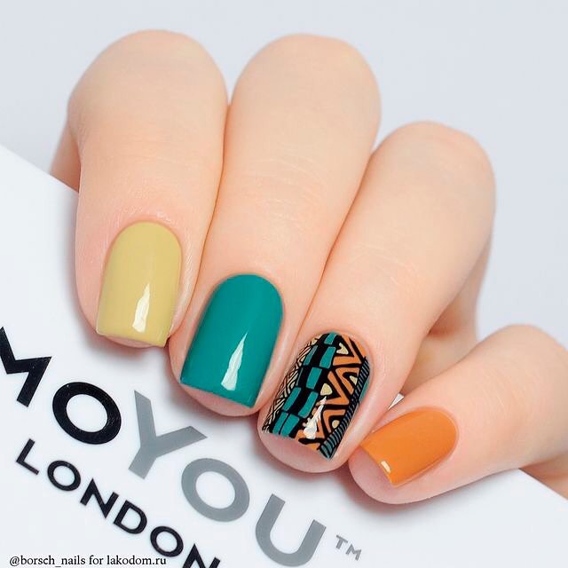 100+ Bright Summer Nail Designs 2019 images 34