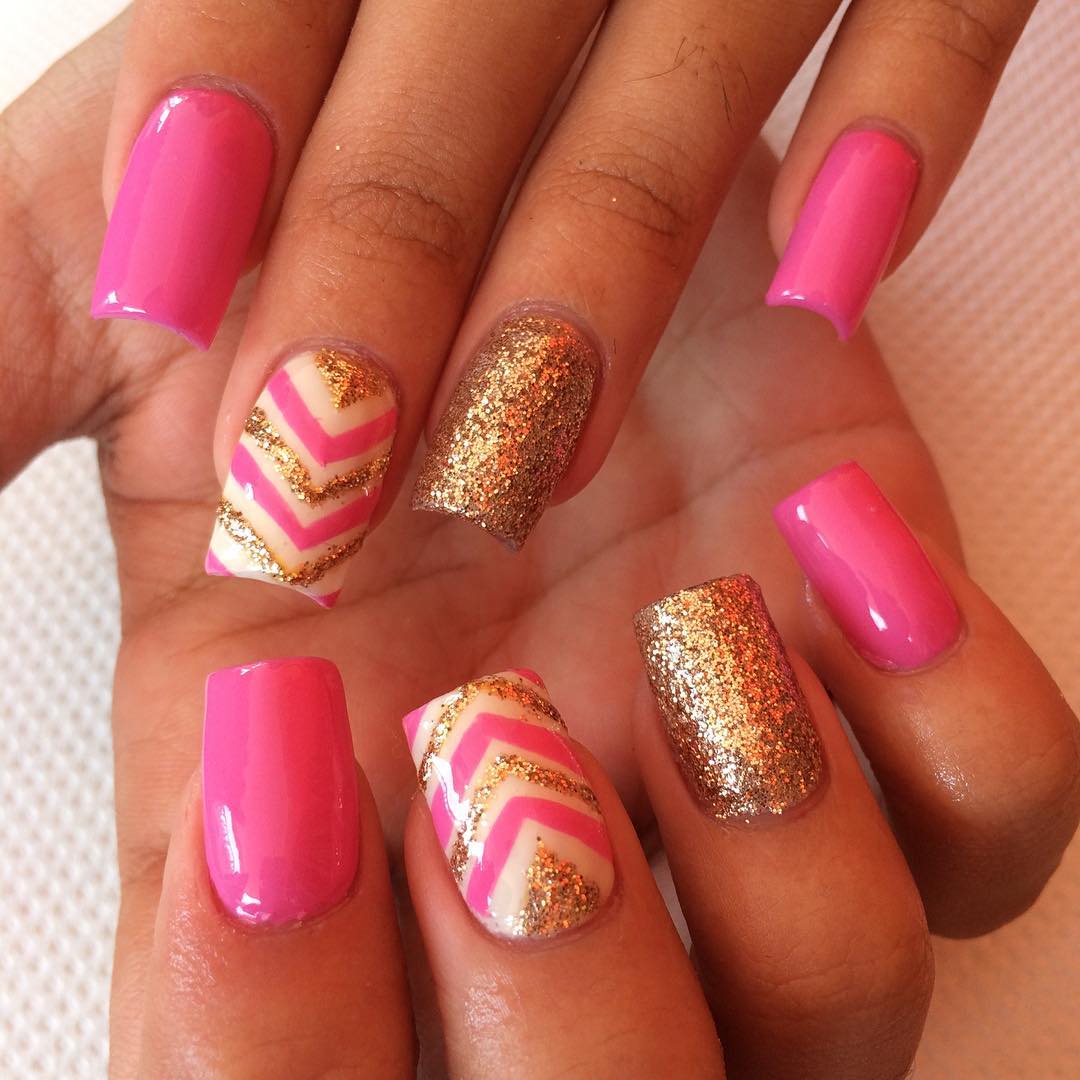 100+ Bright Summer Nail Designs 2019 images 36