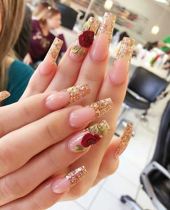 100+ Bright Summer Nail Designs 2019 images 41