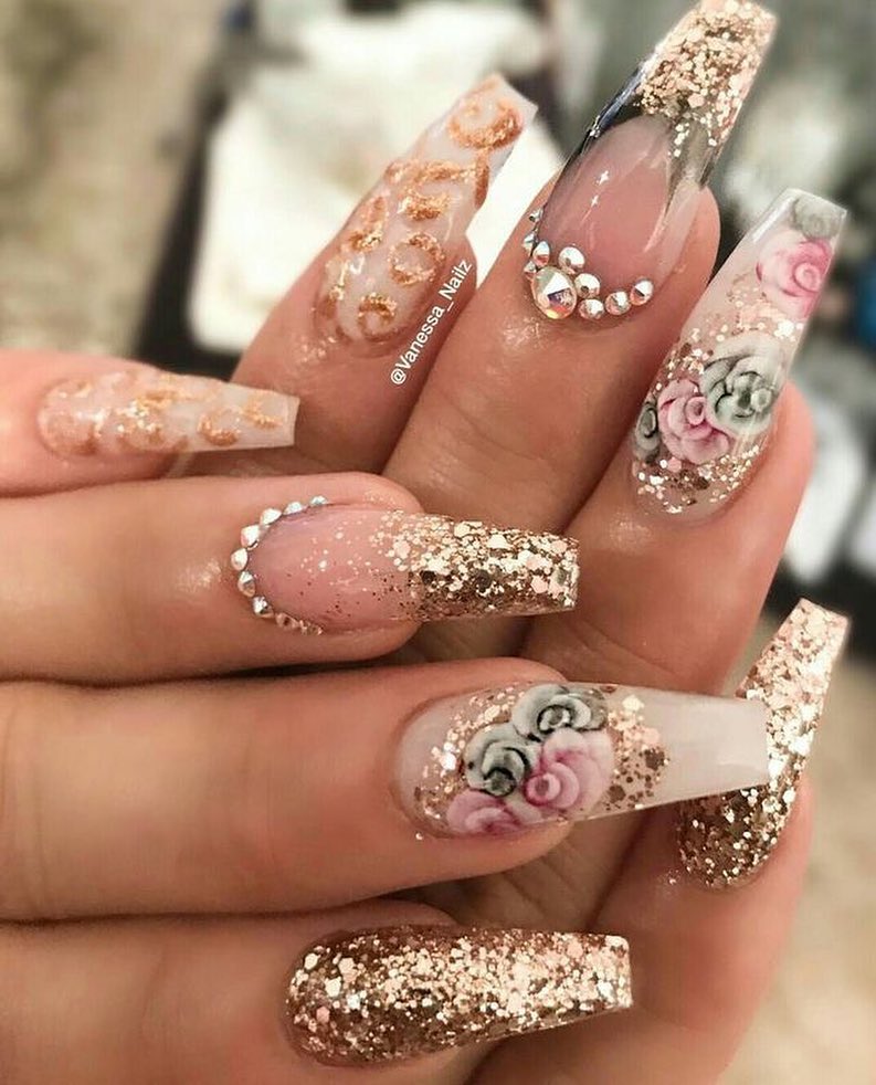 100+ Bright Summer Nail Designs 2019 images 42