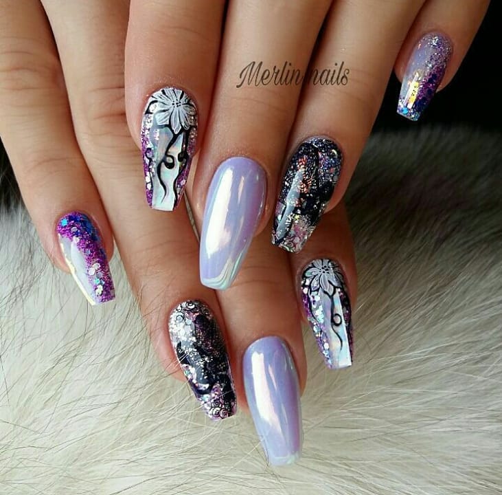 110+ Nail Art Designs and Ideas 2019 images 9