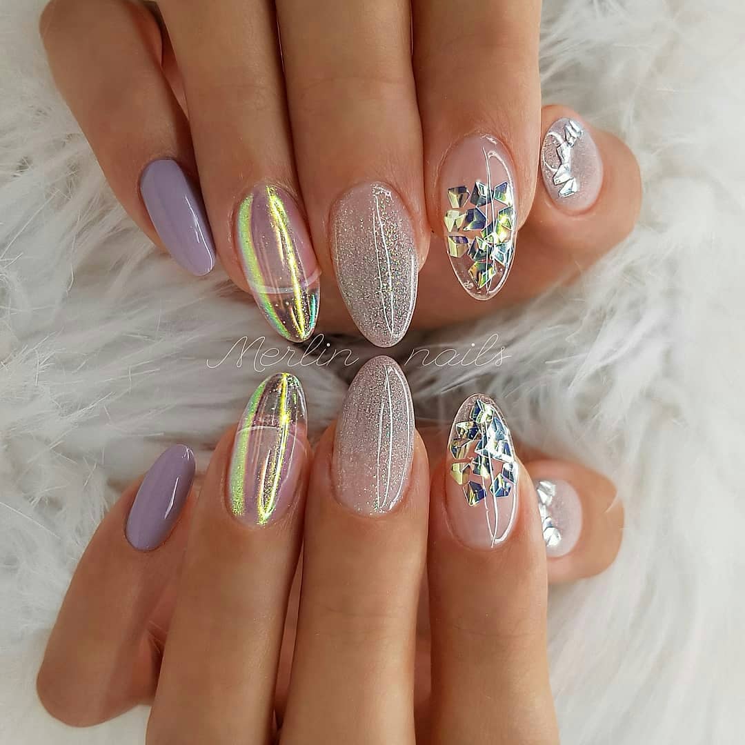 110+ Nail Art Designs and Ideas 2019 images 77