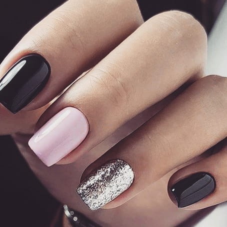 80+ Dark Color Nail Designs for Women images 16