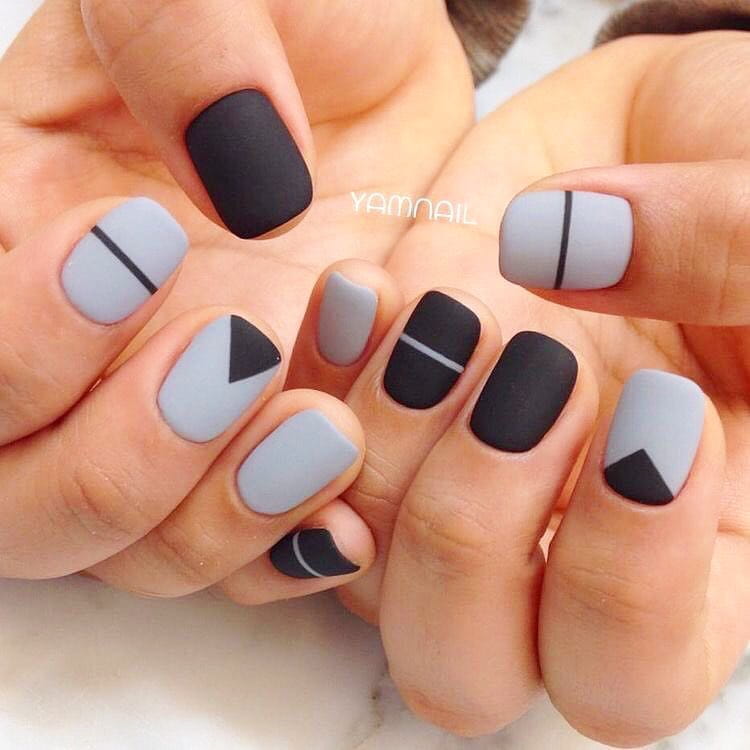 80+ Dark Color Nail Designs for Women images 33