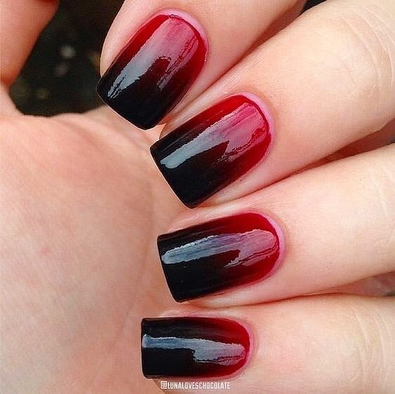 80+ Dark Color Nail Designs for Women images 56