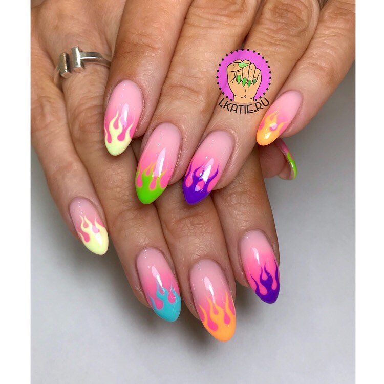 50+ Cute And Colorful Fruit Nail Designs For 2020 images 17