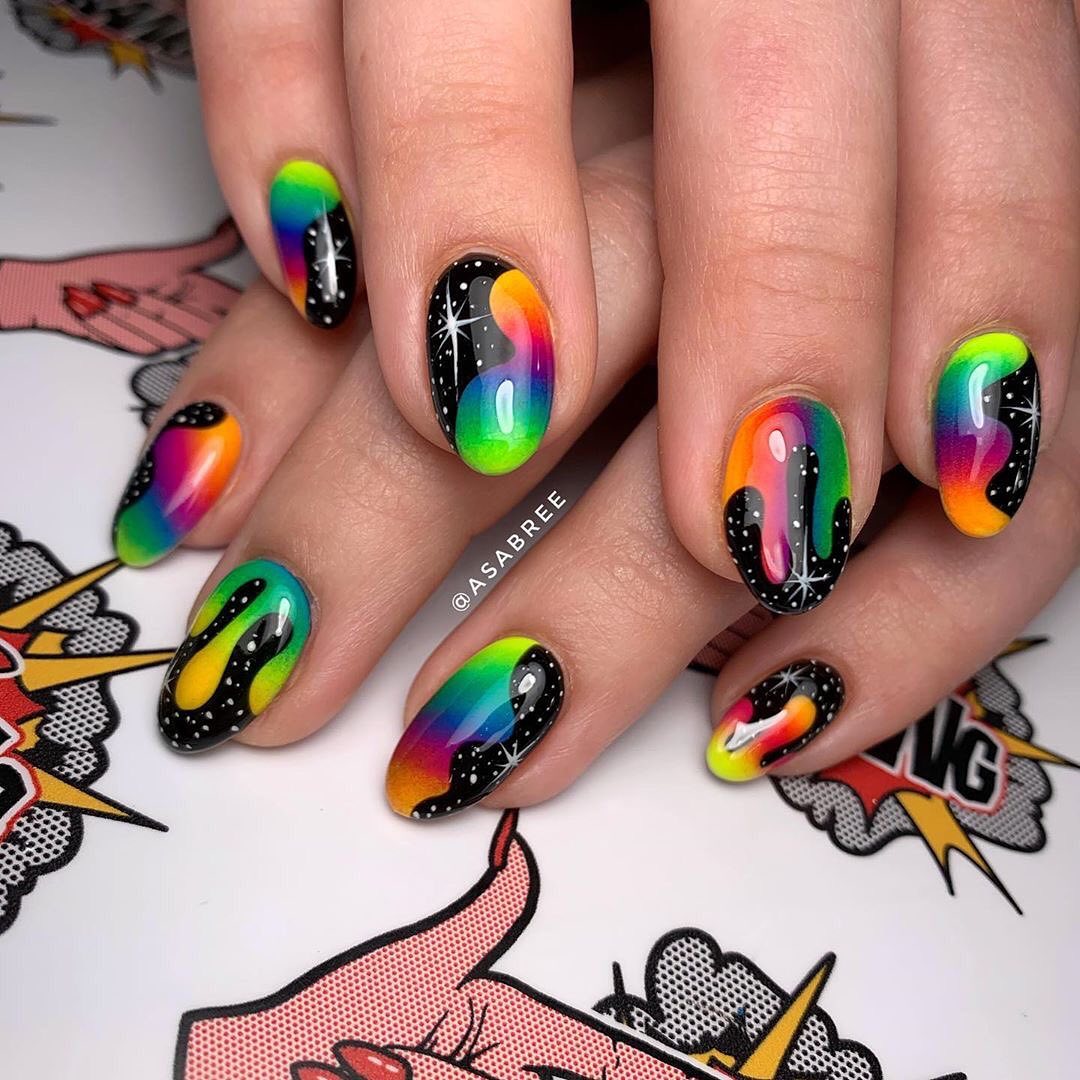 50+ Cute And Colorful Fruit Nail Designs For 2020 images 46