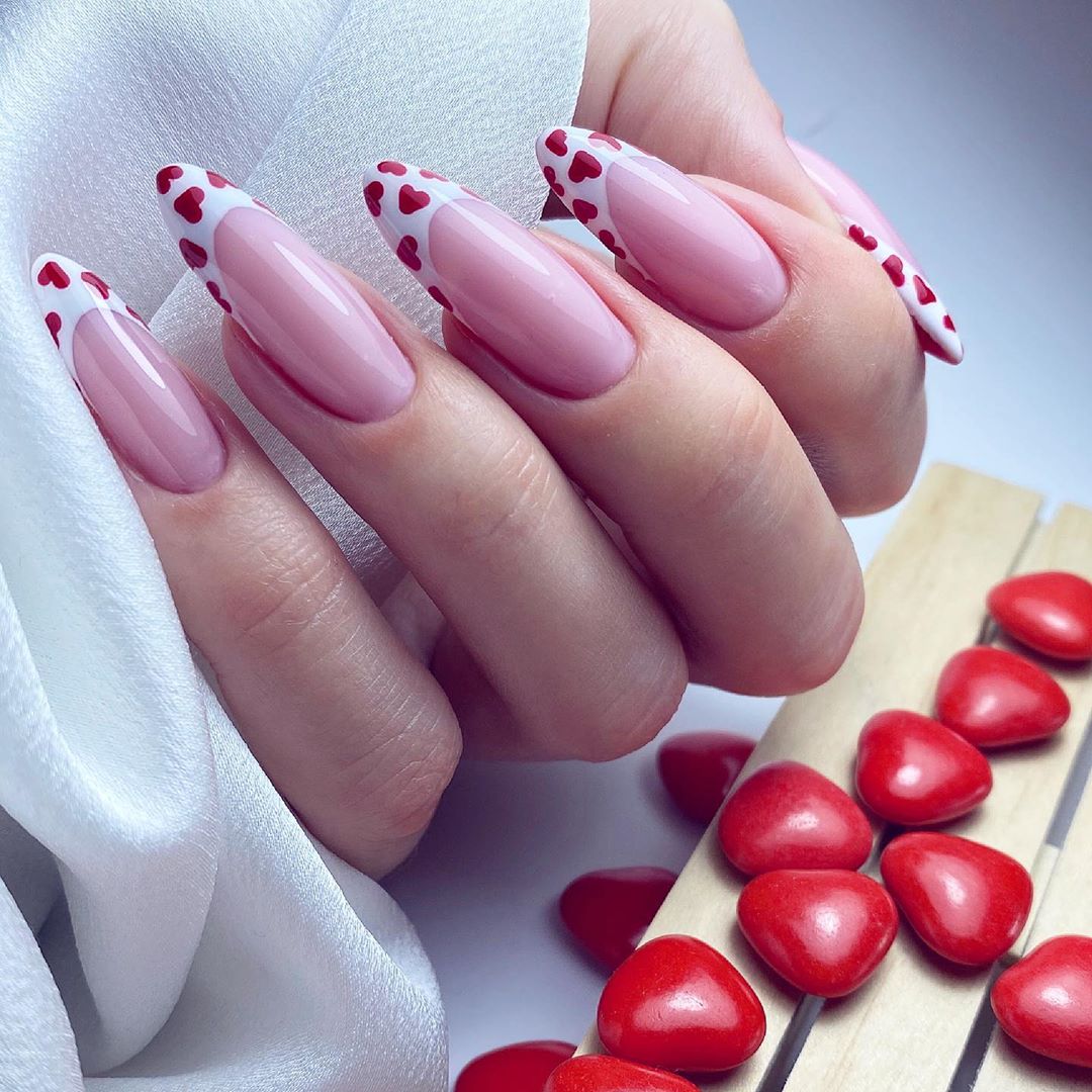 110 Valentine’s Day Nail Designs Ideas That Are Anything but Cheesy in 2020 images 103