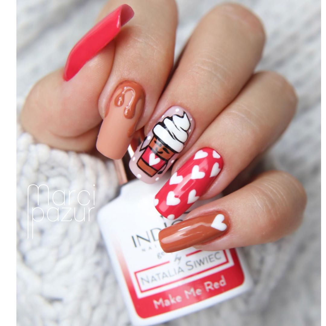 110 Valentine’s Day Nail Designs Ideas That Are Anything but Cheesy in 2020 images 51